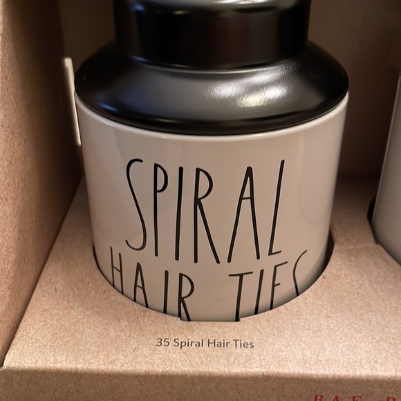 Rae Dunn Hair Ties and Cotton Ball Containers - Picture 4 of 4